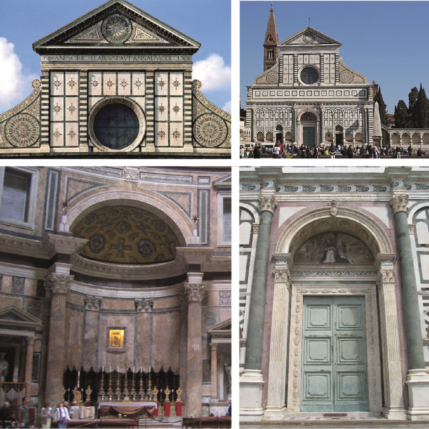 Архитектурные образы творчества Л.Б. Альберти: западный фасад церкви Санта-Мария-Новелла во Флоренции и храма Пантеон в Риме