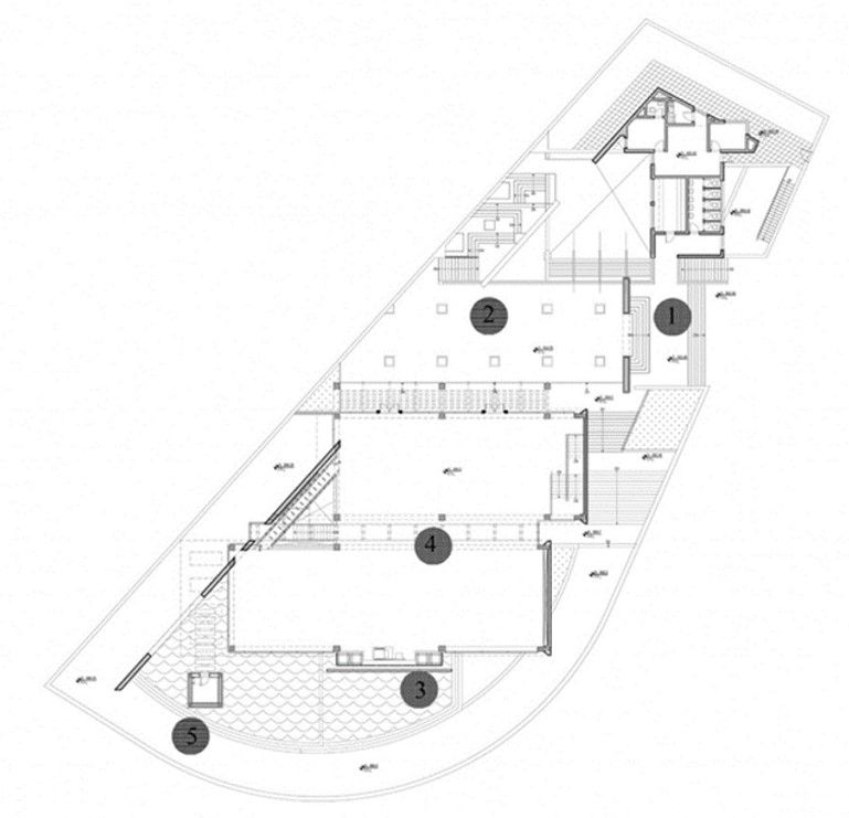 План первого этажа мечети Аль-Хамшари, г. Амман, Иордания, 2011 г.