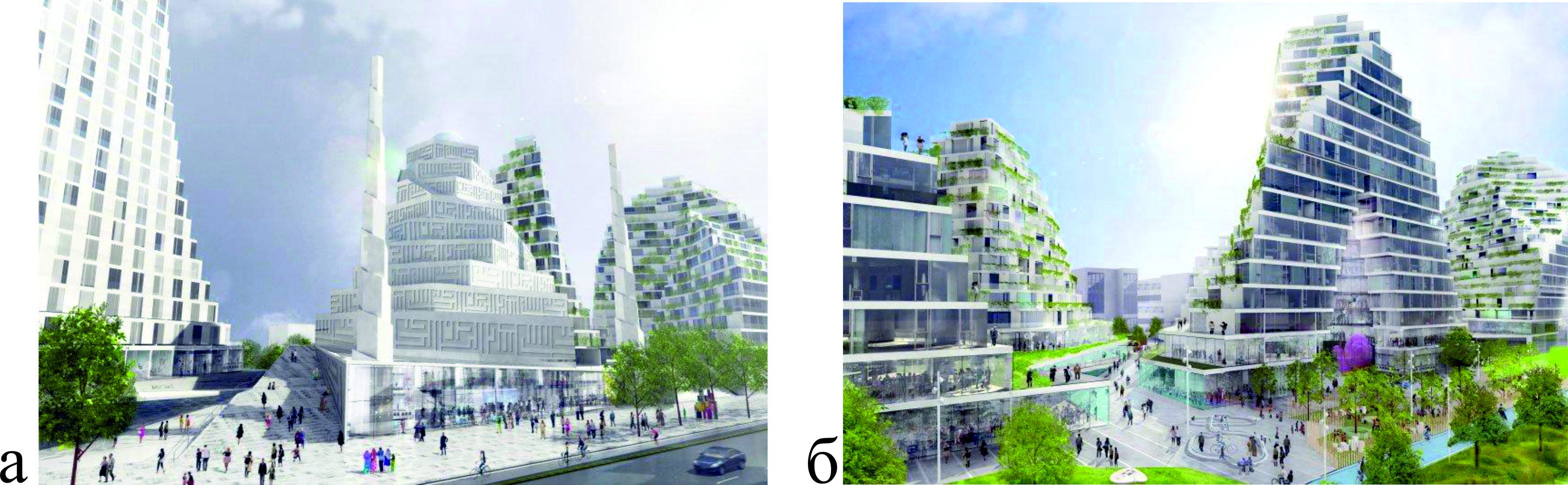  Большая мечеть Копенгагена, Дания, 2011 г.:а, б – виды с разных улиц